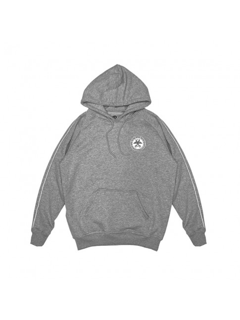 Hoodie basic stripes - Grey