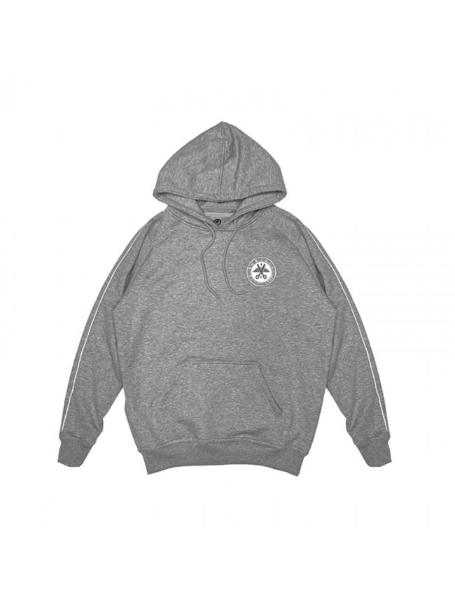 Hoodie basic stripes - Grey