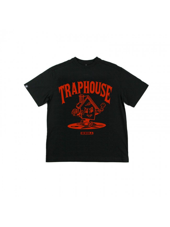 Traphouse Tee Crop - Black